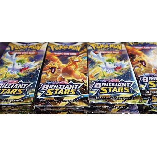 Pokemon SWSH BRILLIANT STARS BRAND NEW TCG 10 loose booster packs
