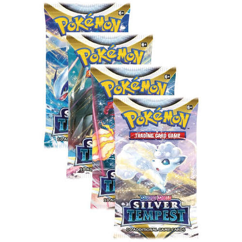 Pokemon SWSH Silver Tempest ARTSET 4x Booster Packs BRAND NEW AND SEALED TCG