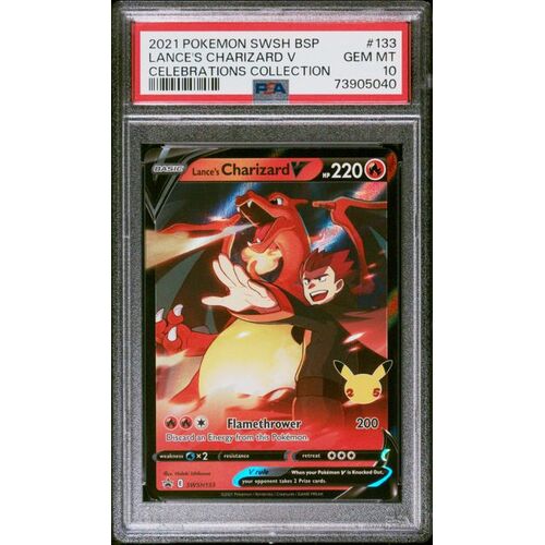 PSA 10 GEM MINT SWSH133 LANCE’S CHARIZARD
