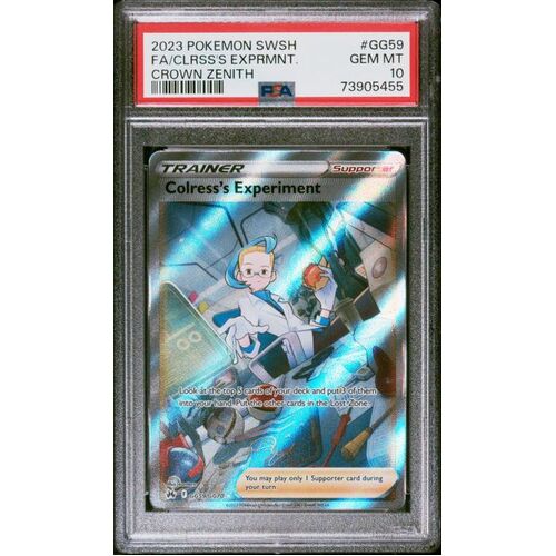 PSA 10 GEM MINT COLRESS’S EXPERIMENT CROWN ZENITH GG59