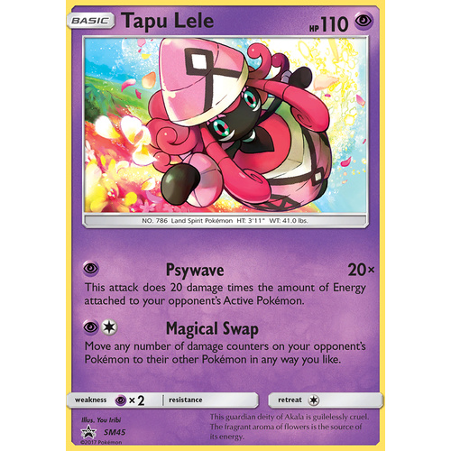 Tapu Lele SM45 Black Star Promo Pokemon Card NEAR MINT TCG