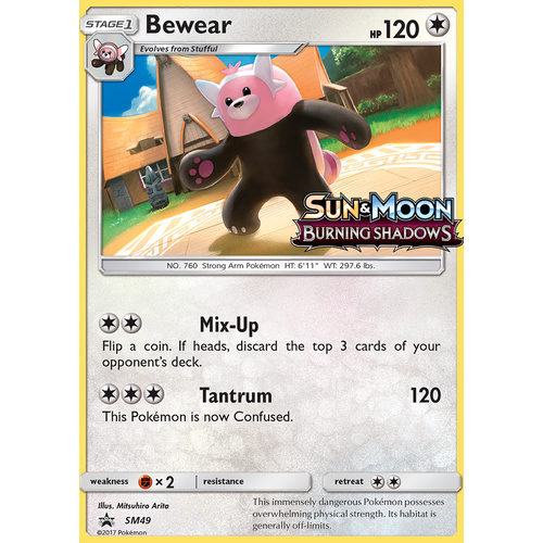 Bewear SM49 Black Star Promo Pokemon Card NEAR MINT TCG