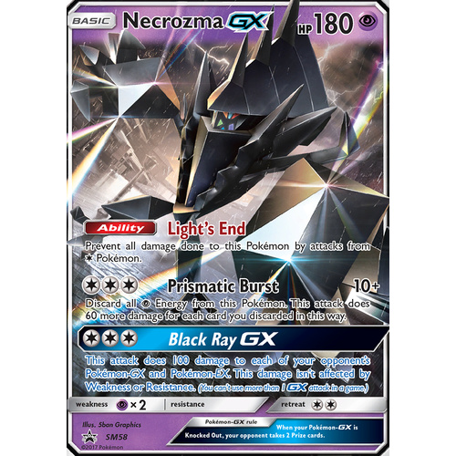 Necrozma GX SM58 Black Star Promo Pokemon Card NEAR MINT TCG
