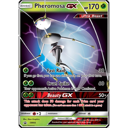 Pheromosa GX SM66 Black Star Promo Pokemon Card NEAR MINT TCG