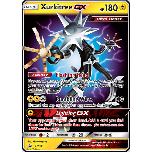 Xurkitree GX SM68 Black Star Promo Pokemon Card NEAR MINT TCG
