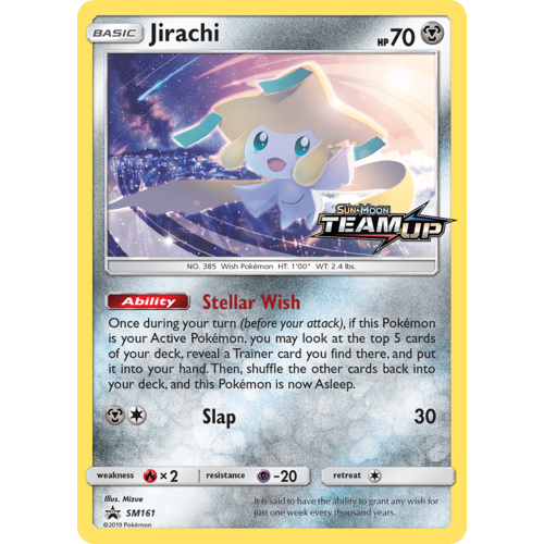 Jirachi SM161 Black Star Promo Pokemon Card NEAR MINT TCG