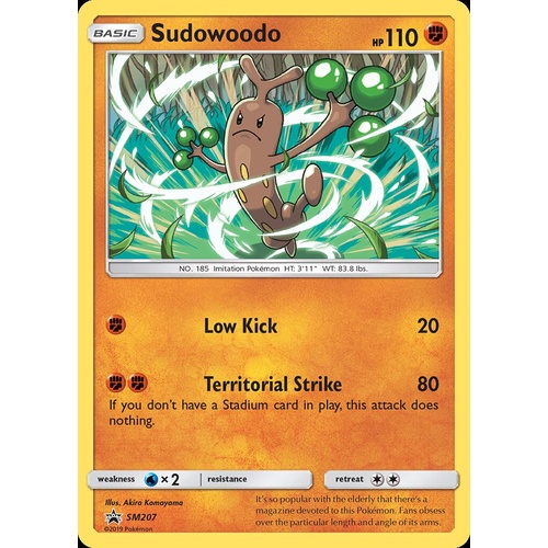 Sudowoodo SM207 Black Star Promo Pokemon Card NEAR MINT TCG