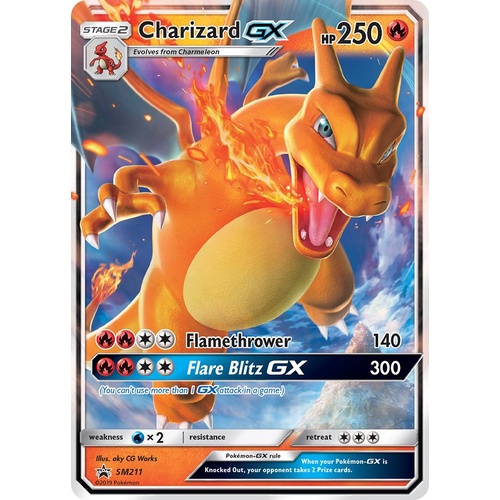 Charizard GX SM211 Black Star Promo Pokemon Card NEAR MINT TCG