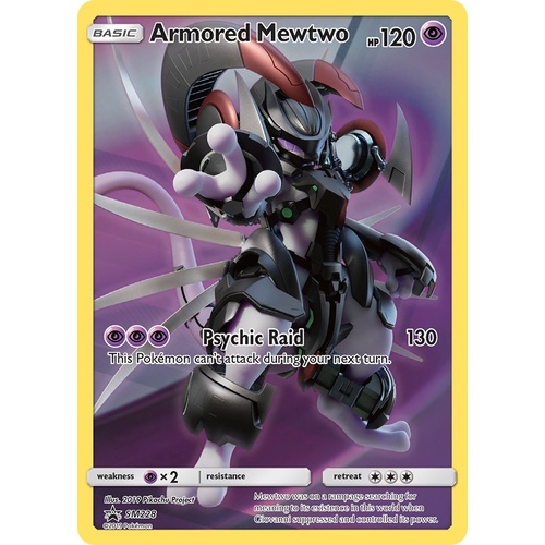 Armoured Mewtwo SM228 Black Star Promo Pokemon Card NEAR MINT TCG