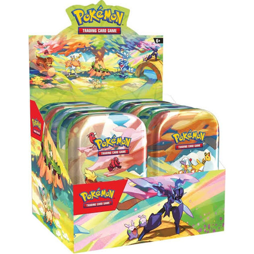 SEALED CASE VIBRANT PALDEA MINI TINS BRAND NEW AND SEALED 20 packs total 