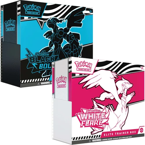 PRE ORDER Pokemon White Flare and Black Bolt Elite Trainer Boxes BRAND NEW AND SEALED
