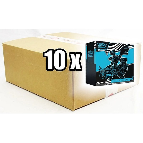 PRE ORDER SEALED CASE OF 10 BLACK BOLT Elite Trainer Boxes BRAND NEW AND SEALED