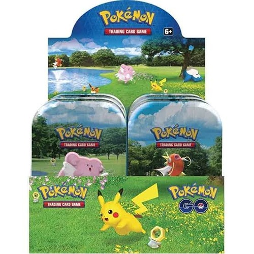 SEALED CASE POKEMON GO MINI TINS BRAND NEW AND SEALED 20 PACKS TOTAL