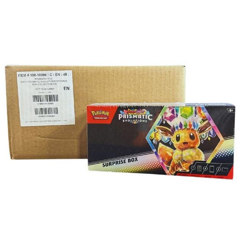 SEALED CASE 6X Pokemon Prismatic Evolutions Surprise Boxes BRAND NEW AND SEALED