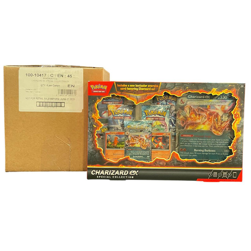 SEALED CASE 6X Pokemon Charizard ex Special Collection Boxes BRAND NEW AND SEALED