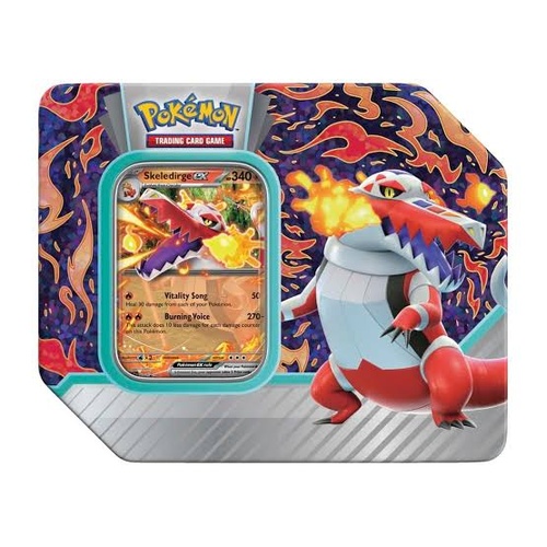 Pokemon Skeledirge ex Paldea Partners Larger Tin BRAND NEW AND SEALED