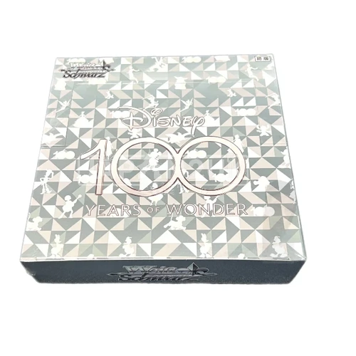 Disney 100 Japanese Sealed Booster Box Schwarz Weiss Cards
