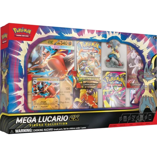SEALED CASE OF 6 Pokemon Mega Lucario ex Premium Figure Collection Boxes BRAND NEW AND SEALED