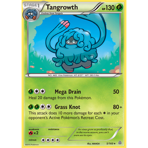 Tangrowth 5/160 XY Primal Clash Rare Pokemon Card NEAR MINT TCG