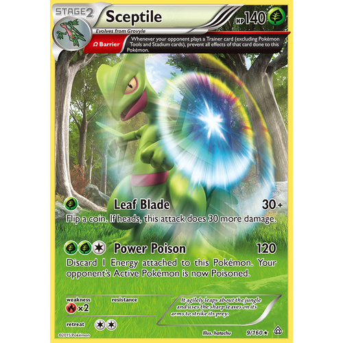 Sceptile 9/160 XY Primal Clash Rare Holo Pokemon Card NEAR MINT TCG
