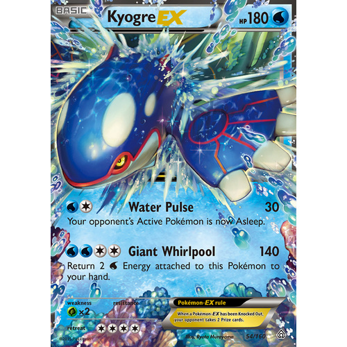 Kyogre EX 54/160 XY Primal Clash Ultra Rare Holo Pokemon Card NEAR MINT TCG