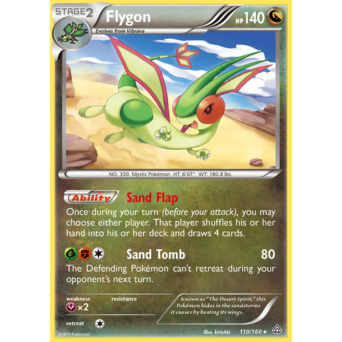 Flygon 110/160 XY Primal Clash Rare Holo Pokemon Card NEAR MINT TCG