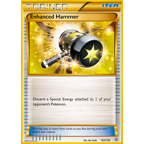 Enhanced Hammer 162/160 XY Primal Clash Secret Rare Full Art Holo Pokemon Card NEAR MINT TCG
