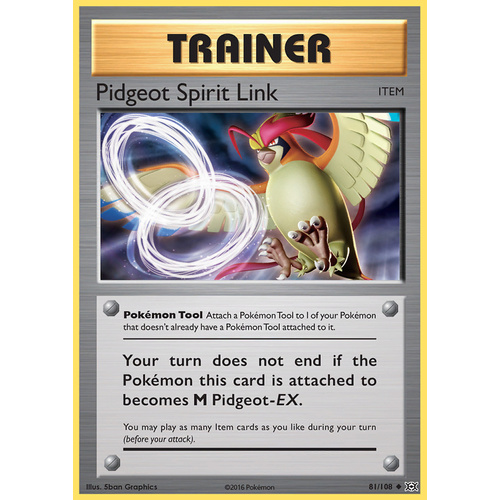 Pidgeot Spirit Link 81/108 XY Evolutions Trainer