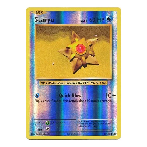 Staryu 30/108 XY Evolutions Reverse Holo Common Pokemon Card NEAR MINT TCG