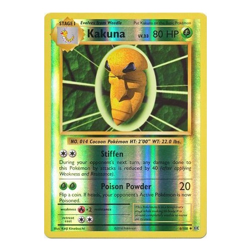 Kakuna 6/108 XY Evolutions Reverse Holo Uncommon Pokemon Card NEAR MINT TCG