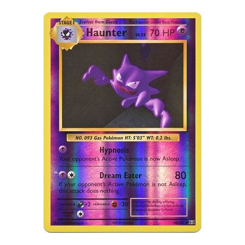 Haunter 48/108 XY Evolutions Reverse Holo Uncommon Pokemon Card NEAR MINT TCG