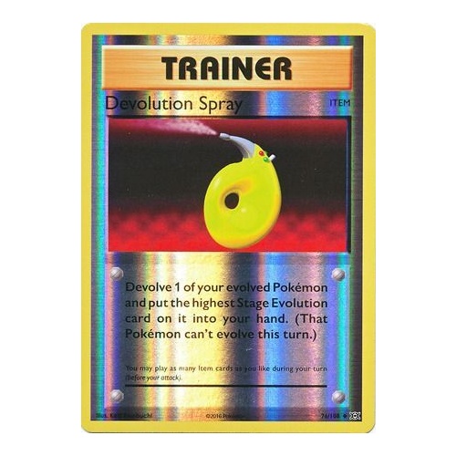 Devolutions Spray 76/108 XY Evolutions Reverse Holo Uncommon Trainer Pokemon Card NEAR MINT TCG