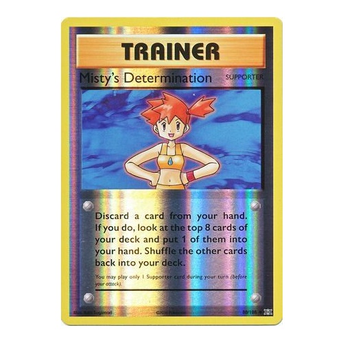 Misty's Determination 80/108 XY Evolutions Reverse Holo Uncommon Trainer Pokemon Card NEAR MINT TCG