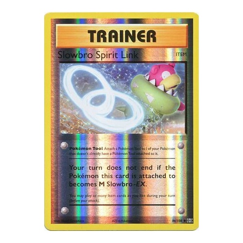 Slowbro Spirit Link 86/108 XY Evolutions Reverse Holo Uncommon Trainer Pokemon Card NEAR MINT TCG