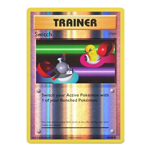 Switch 88/108 XY Evolutions Reverse Holo Uncommon Trainer Pokemon Card NEAR MINT TCG