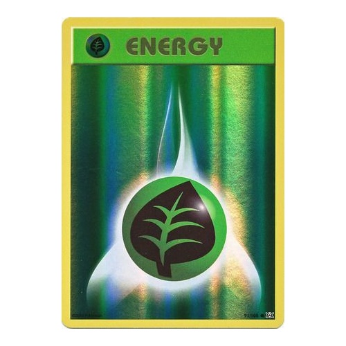 Grass Energy 91/108 XY Evolutions Reverse Holo Common Pokemon Card NEAR MINT TCG
