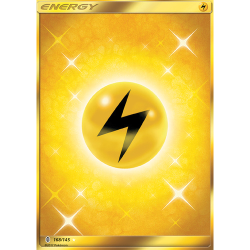 Lightning Energy Energy 168/145 SM Guardians Rising Full Secret Rare Holo Pokemon Card