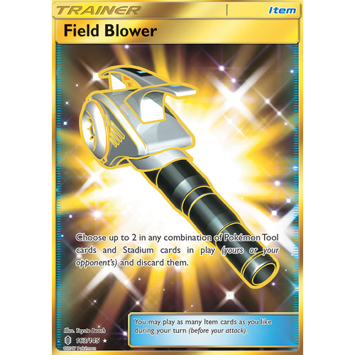 Field Blower 163/145 SM Guardians Rising Full Art Secret Rare Holo Pokemon Card