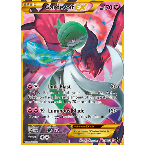 Gardevoir EX 116/114 XY Steam Siege Holo Secret Rare Full Art Pokemon Card NEAR MINT TCG