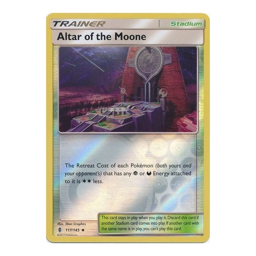 Altar of the Moone UC Reverse Holo Pokemon Card SM2 Guardians Rising 117/145 