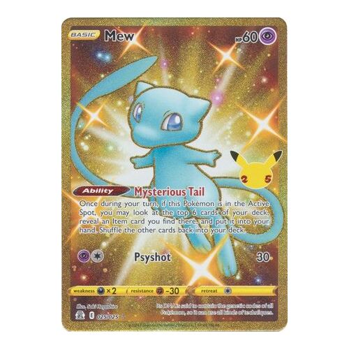 25th Anniversary Gold Mew Leaked and Sold for $2,000 