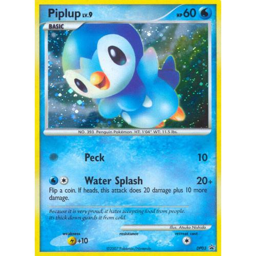 Piplup DP03 Black Star Promo Holo Pokemon Card NEAR MINT TCG