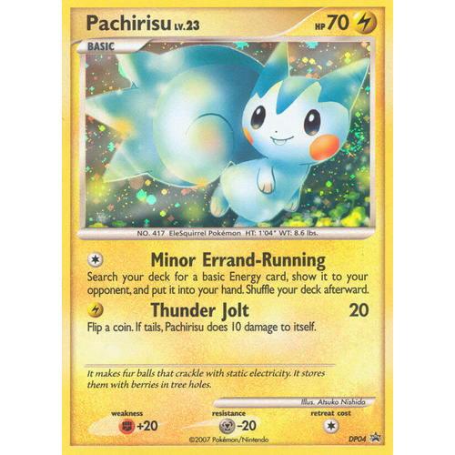 Pachirisu DP04 Black Star Promo Holo Pokemon Card NEAR MINT TCG