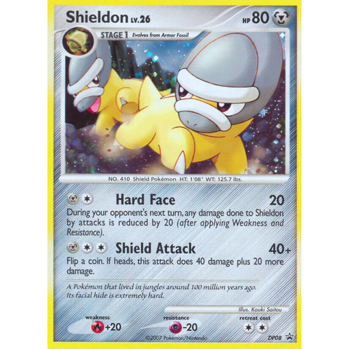 Shieldon DP08 Black Star Promo Holo Pokemon Card NEAR MINT TCG