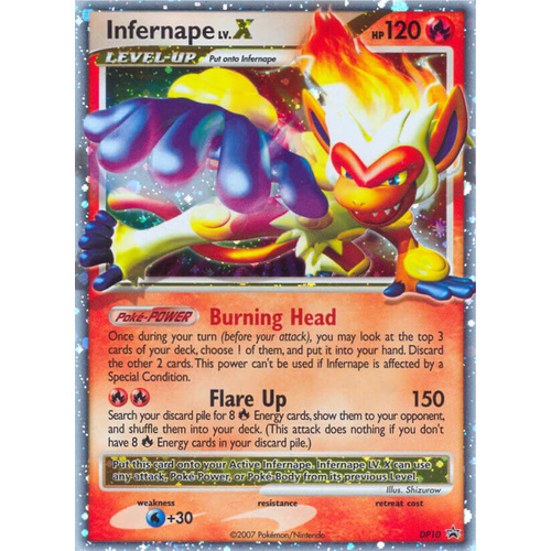 Infernape LV.X DP10 Black Star Promo Holo Pokemon Card NEAR MINT TCG