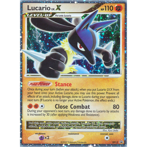 Lucario LV.X DP12 Black Star Promo Holo Pokemon Card NEAR MINT TCG