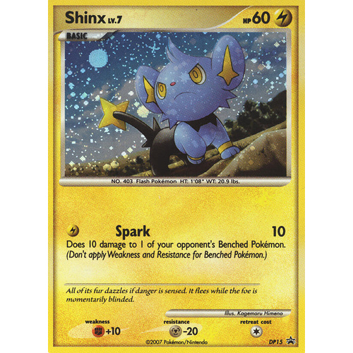 Shinx DP15 Black Star Promo Holo Pokemon Card NEAR MINT TCG