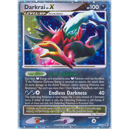 Darkrai LV.X DP19 Black Star Promo Holo Pokemon Card NEAR MINT TCG