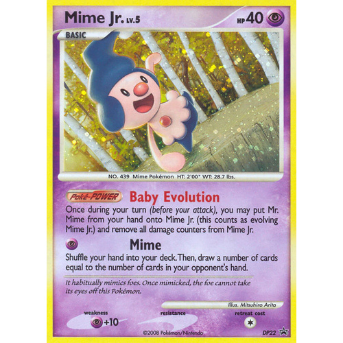 Mime Jr. DP22 Black Star Promo Holo Pokemon Card NEAR MINT TCG