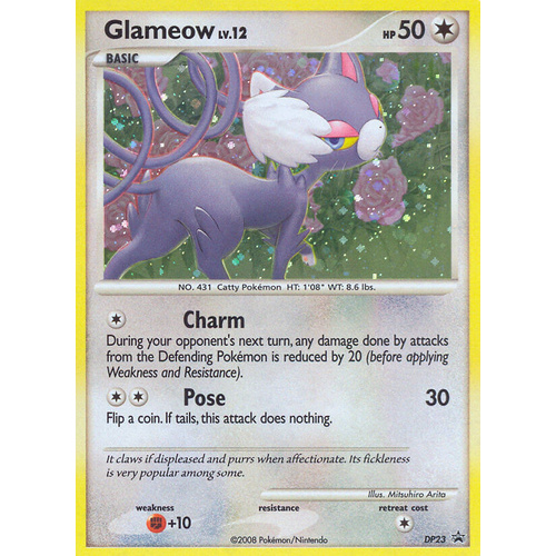 Glameow DP23 Black Star Promo Holo Pokemon Card NEAR MINT TCG